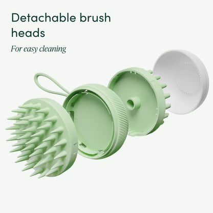 Silicone Scalp Massager & Exfoliating Brush - Spa Ritual