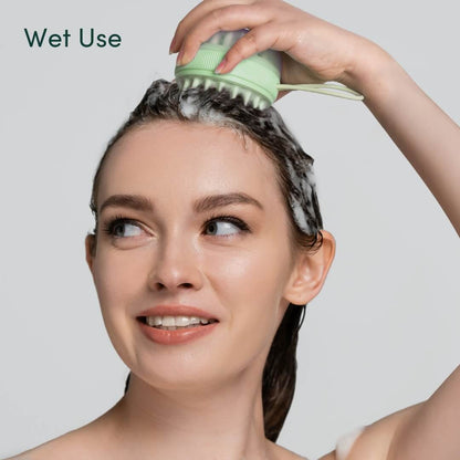 Silicone Scalp Massager & Exfoliating Brush - Spa Ritual