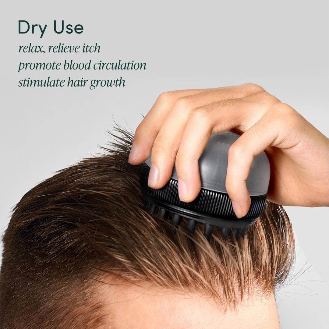 Silicone Scalp Massager & Exfoliating Brush - Spa Ritual