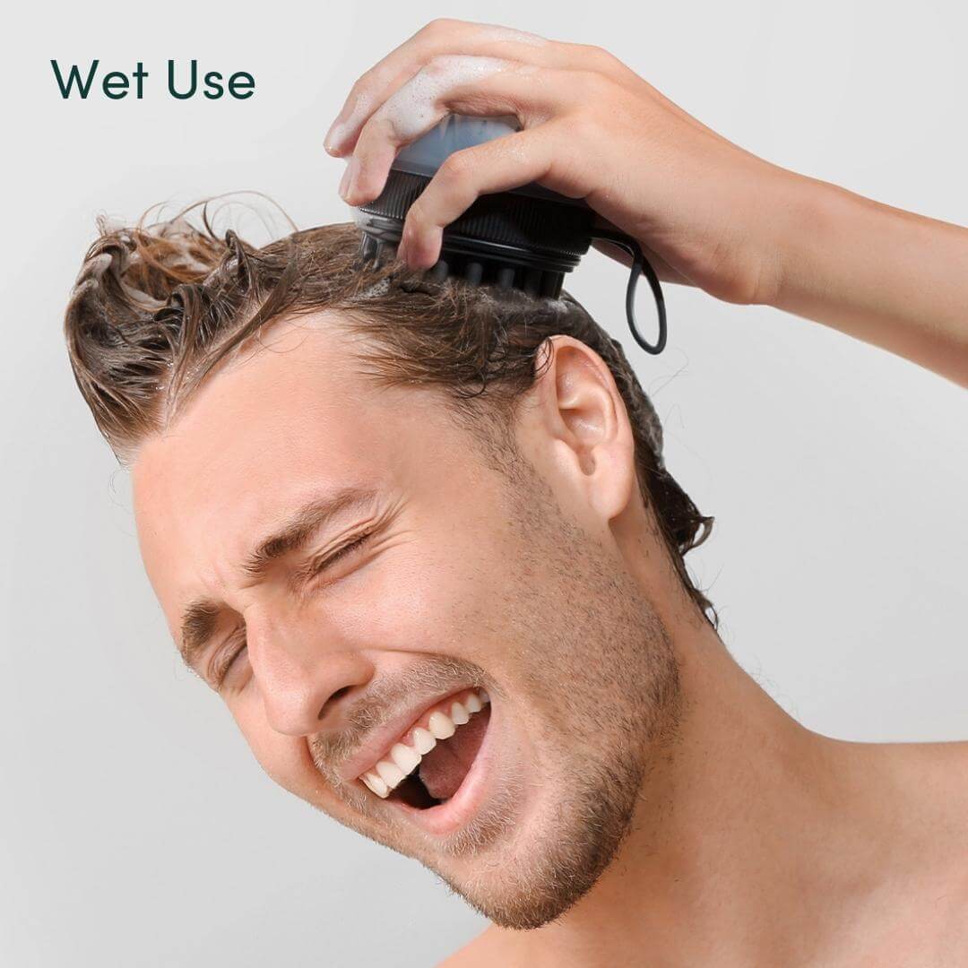 Silicone Scalp Massager & Exfoliating Brush - Spa Ritual